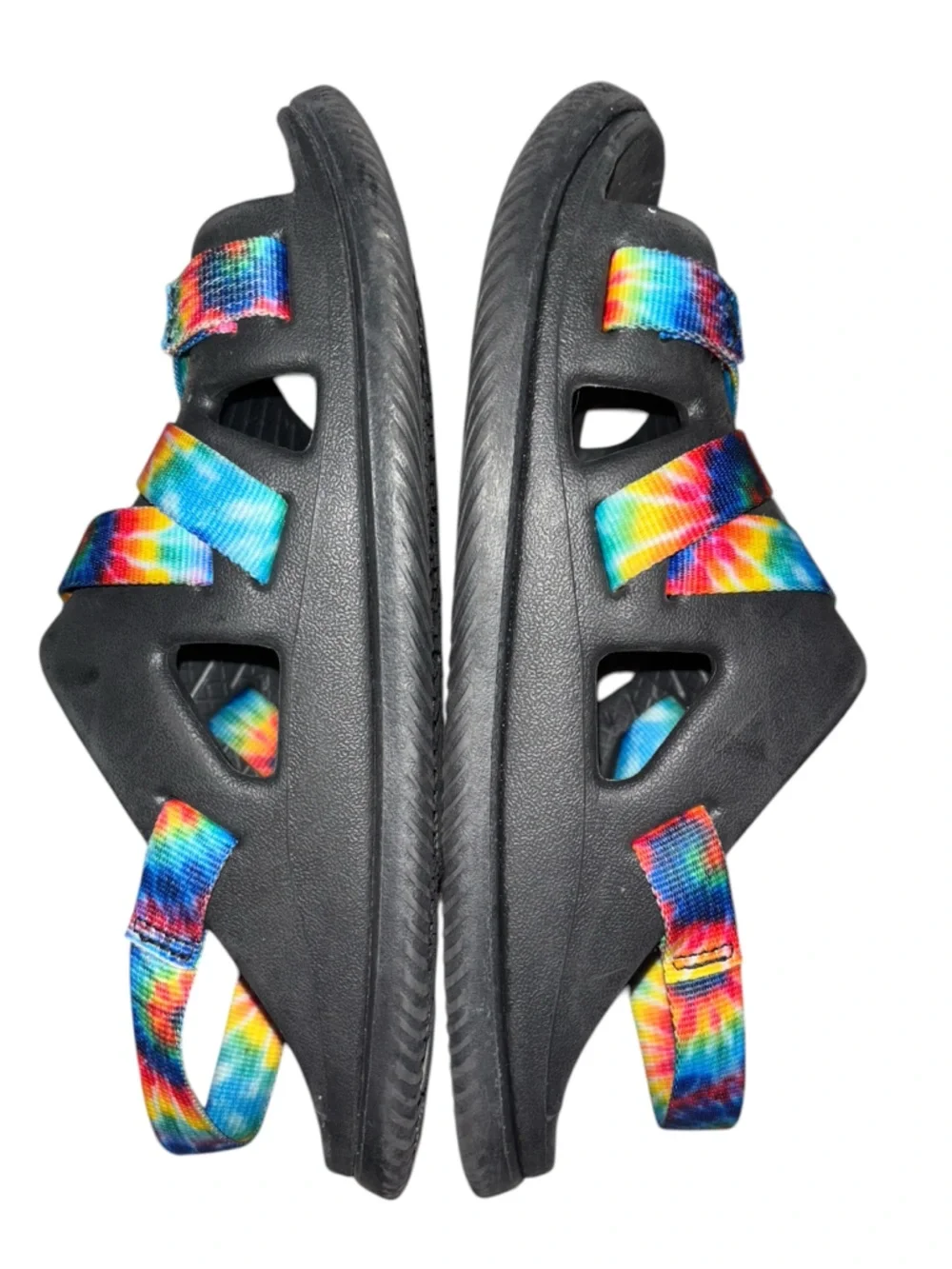 Chaco Sandals Youth Size 4 Child Chillos Sport Sandal Black Rainbow